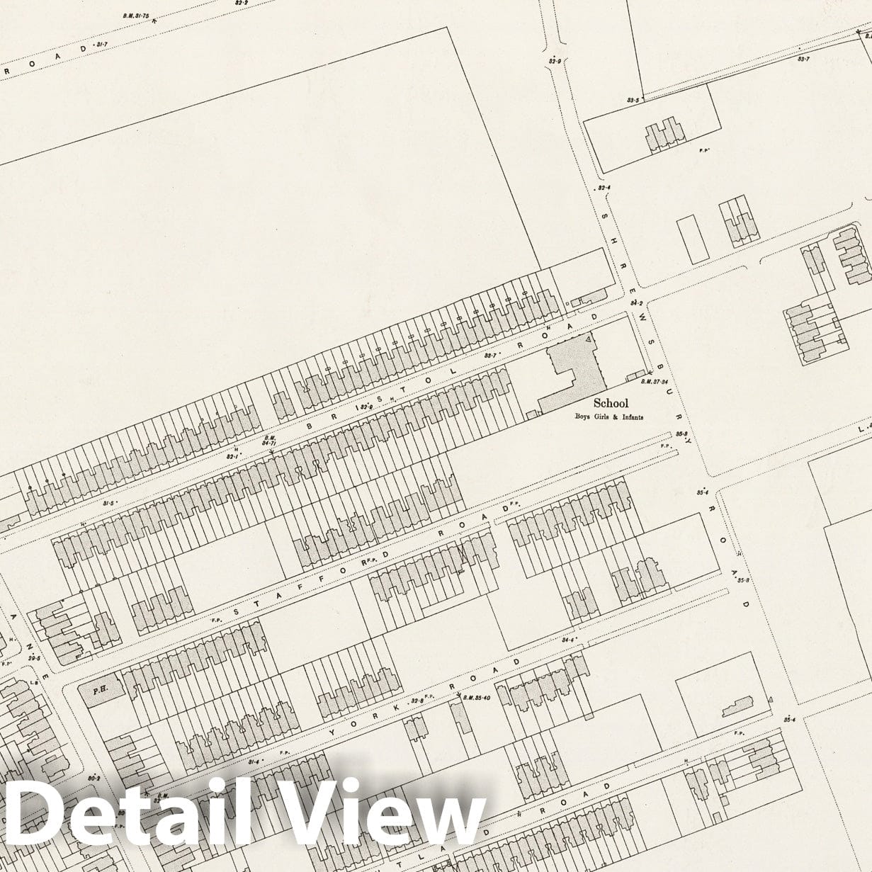 London, Sheet VIII.15 - Survey Map, 1895 - Ordnance Survey Historical Print
