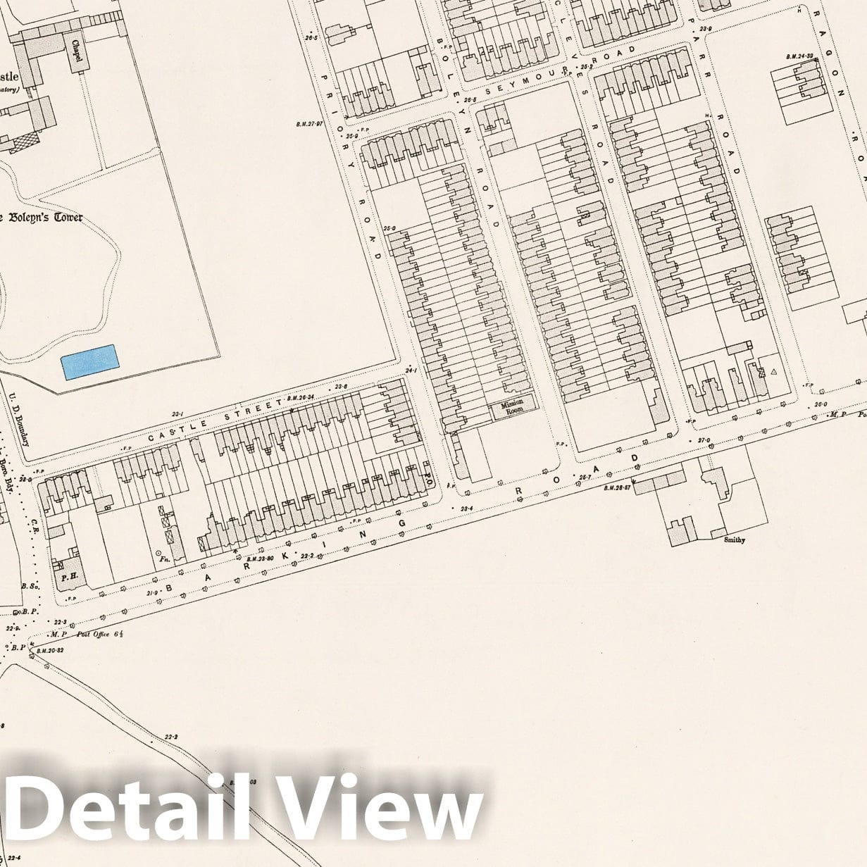London, Sheet VIII.35 - Survey Map, 1895 - Historical Map Print