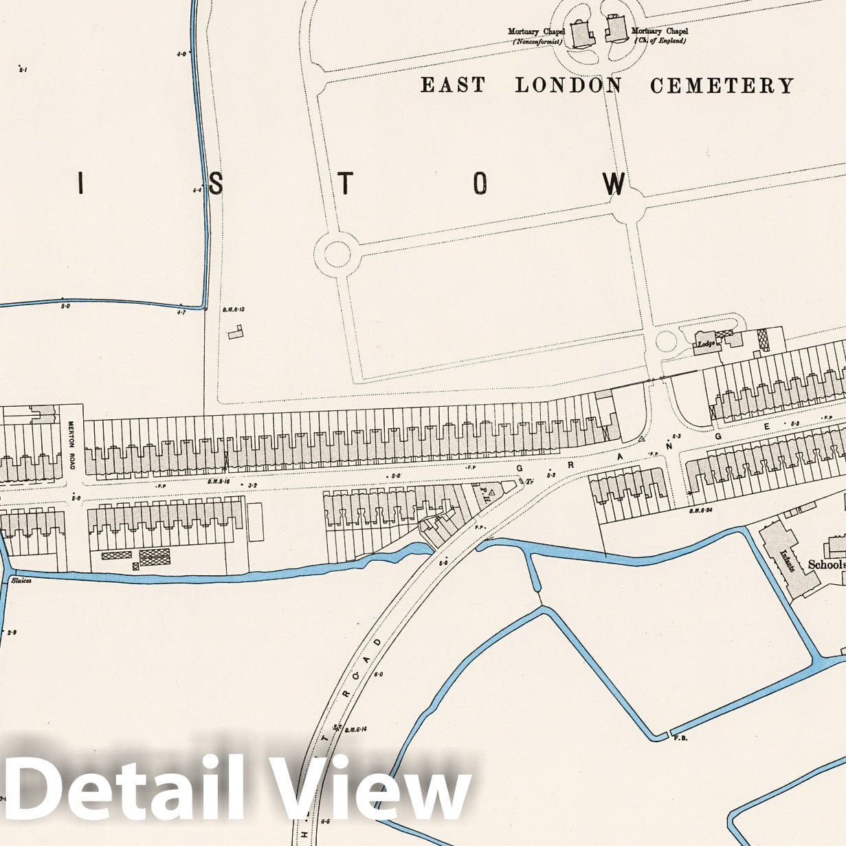 London, Sheet VIII.43 - Survey Map, 1895 - Ordnance Survey Historical Print