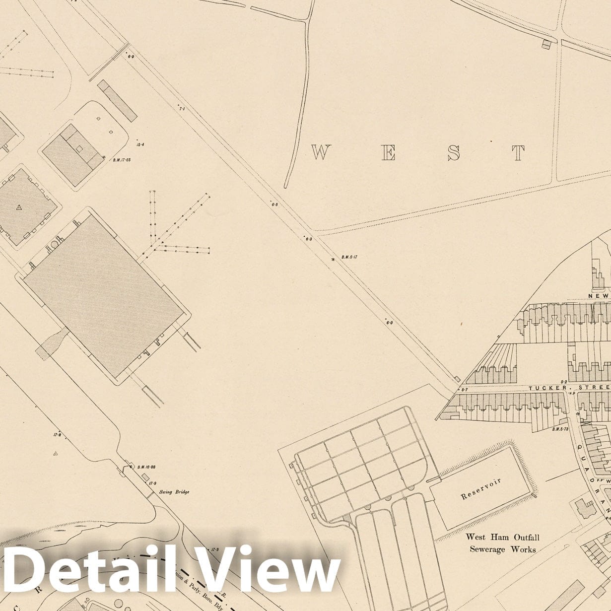 London, Sheet VIII.52 - Survey Map, 1895 - Ordnance Survey Historical Print