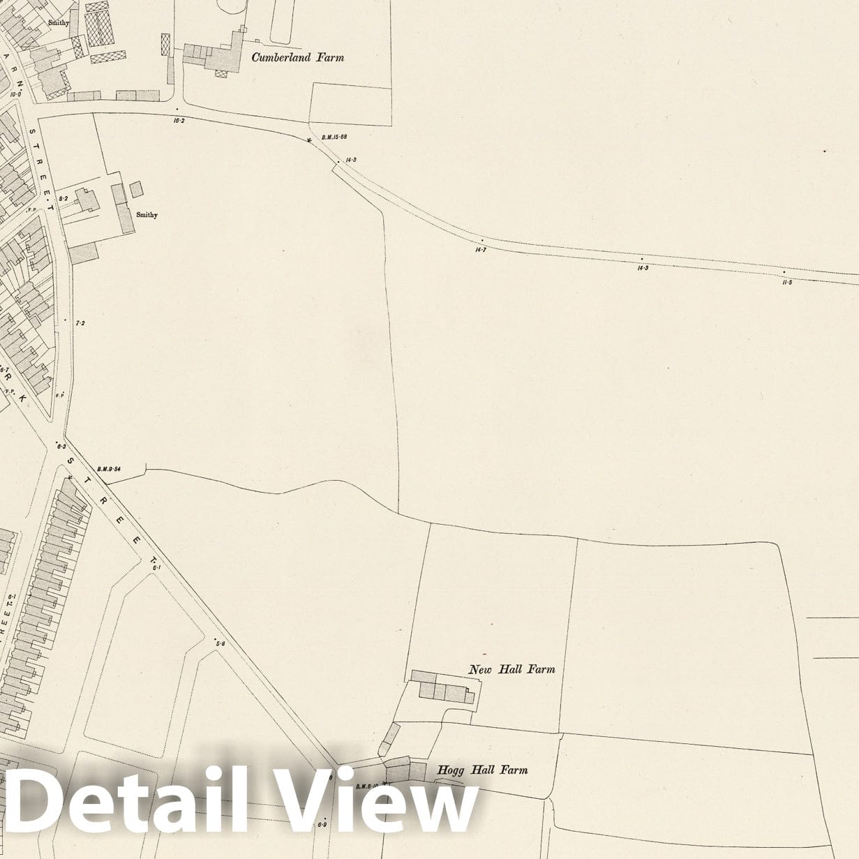 London, Sheet VIII.54 - Survey Map, 1896 - Ordnance Survey Historical Print
