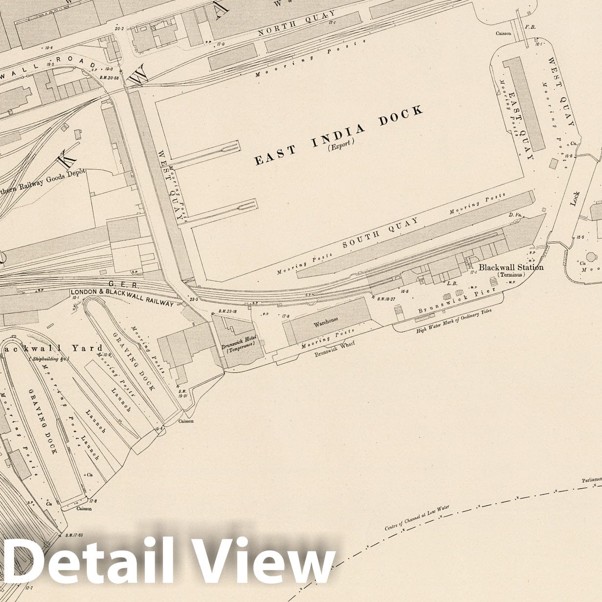 London, Sheet VIII.72 - Survey Map, 1895 - Ordnance Survey Historical Print