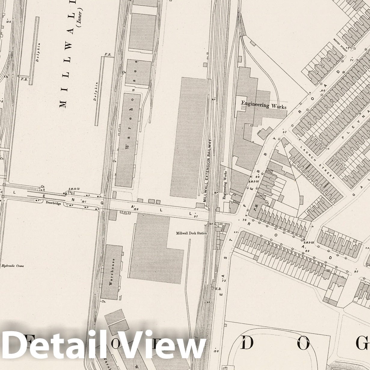 London, Sheet VIII.91 - Survey Map, 1895 - Ordnance Survey Historical Print
