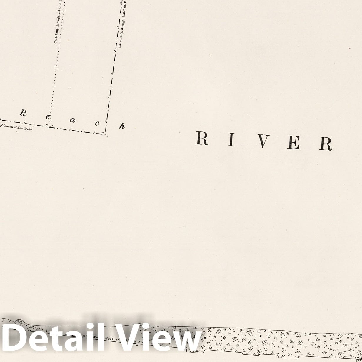 London, Sheet VIII.96 - Survey Map, 1896 - Ordnance Survey Historical Print