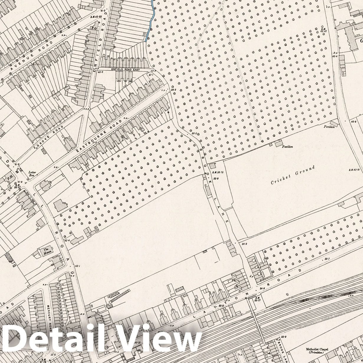 London - Survey Map, 1894 - Ordnance Survey Five feet to the Mile