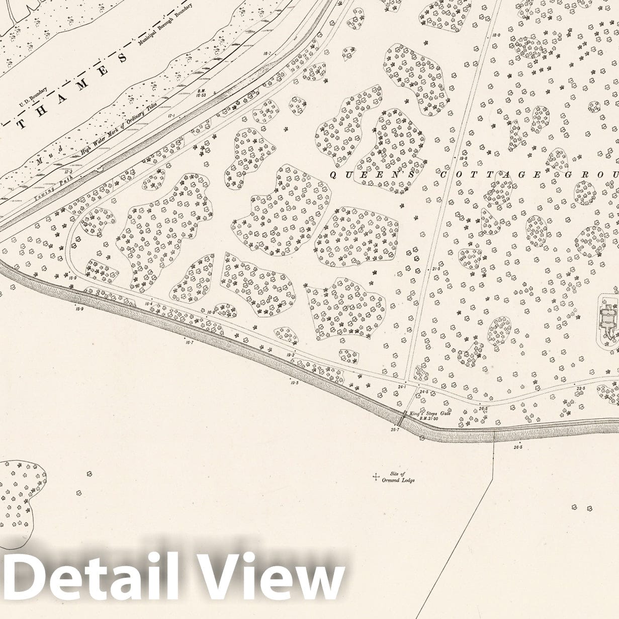 London, Sheet IX.40 - Survey Map, 1894 - Historical Map Print