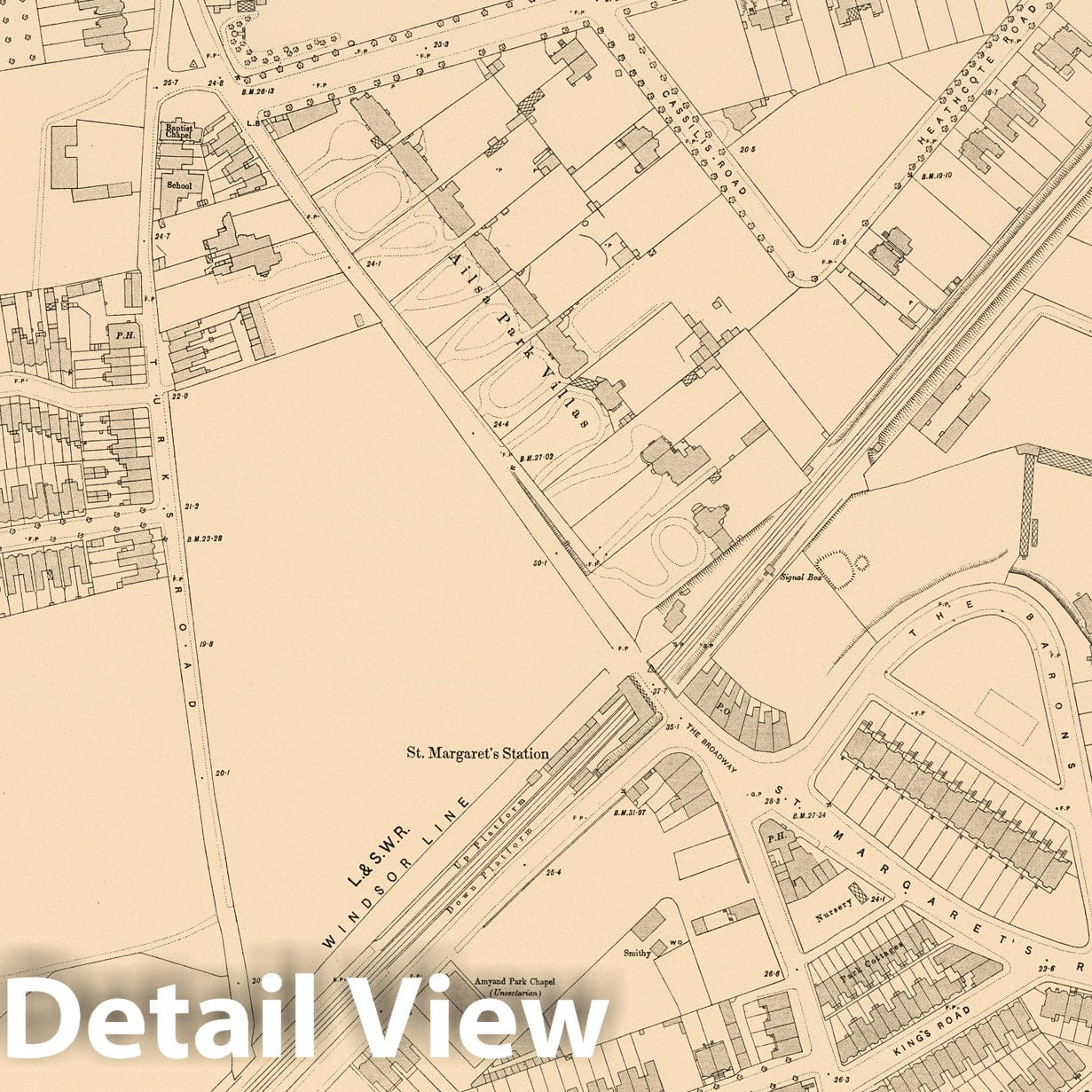London Sheet IX.69 - Ordnance Survey Map 1894 - Historical City Plan Print