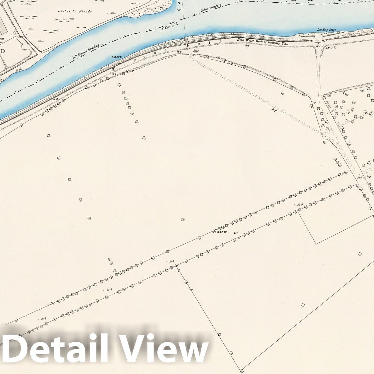 London, Sheet IX.89 - Survey Map, 1894 - Historical Map Print