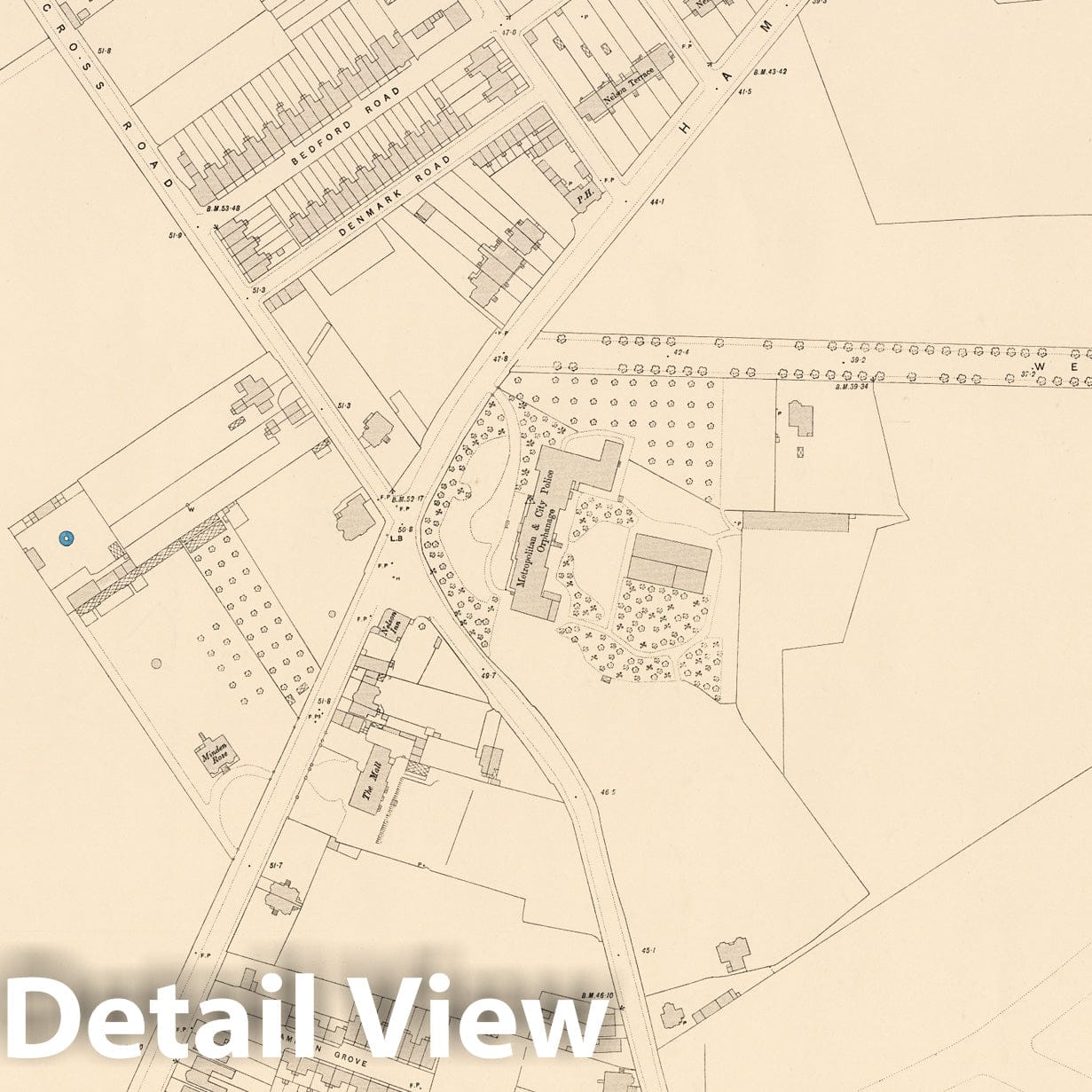London, Sheet IX.97 - Survey Map, 1894 - Ordnance Survey Historical Print