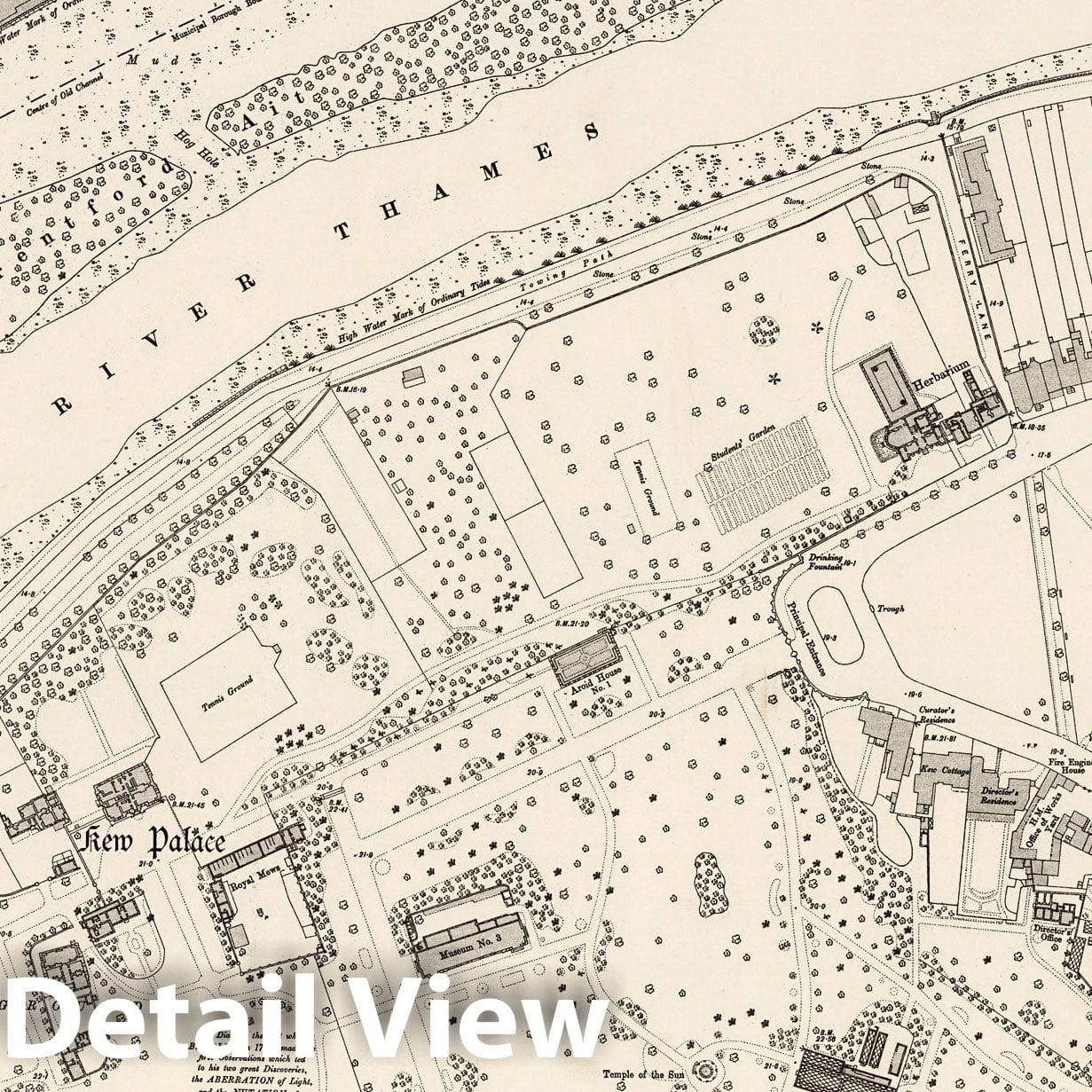 London - Sheet X.11, 1895 - Ordnance Survey Historical Map Print