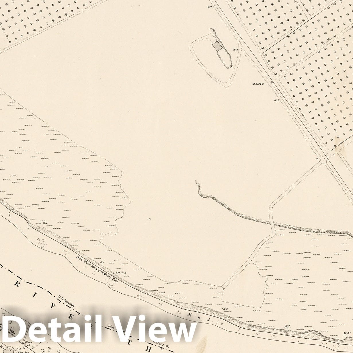 London, Sheet X.33 - Survey Map, 1895 - Ordnance Survey Historical Print
