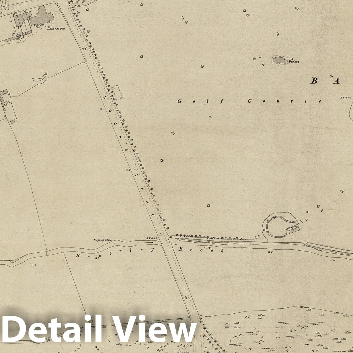 London, Sheet X.35 - Survey Map, 1895 - Ordnance Survey Historical Print
