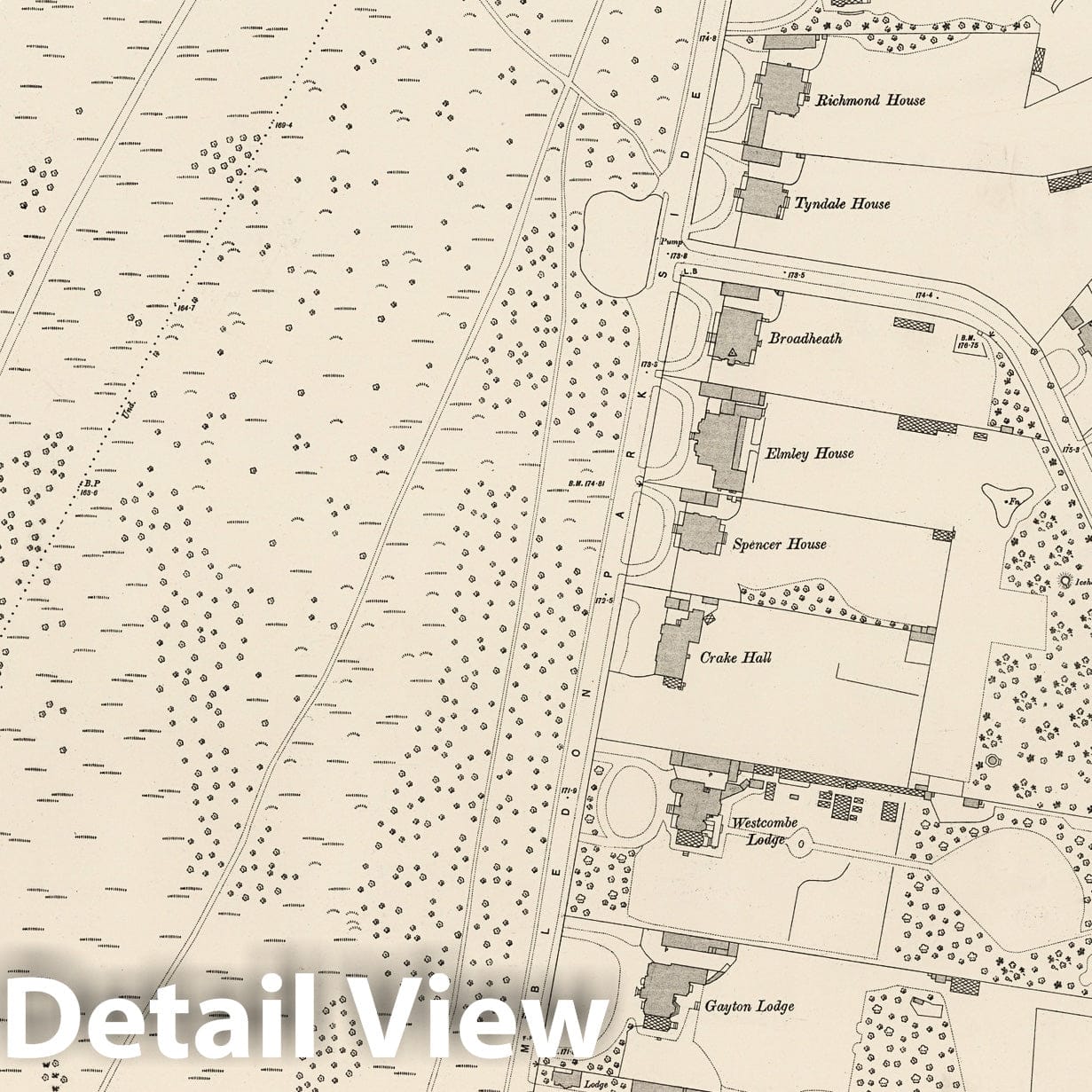London Sheet X.86 - 1895 Ordnance Survey Historical Map Print