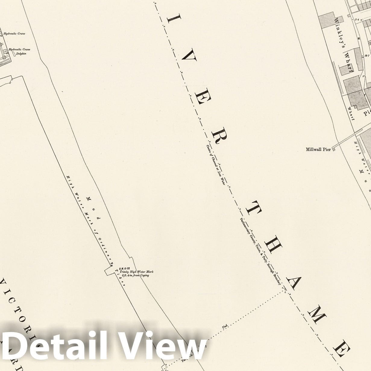 London, Sheet XI.10 - Survey Map, 1895 - Ordnance Survey Historical Print