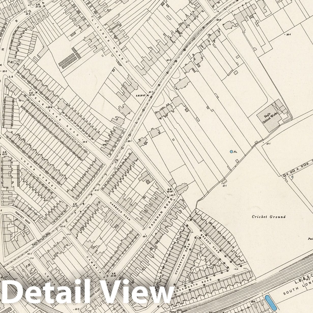 London Sheet XI.45 - 1895 Ordnance Survey Historical Map Print