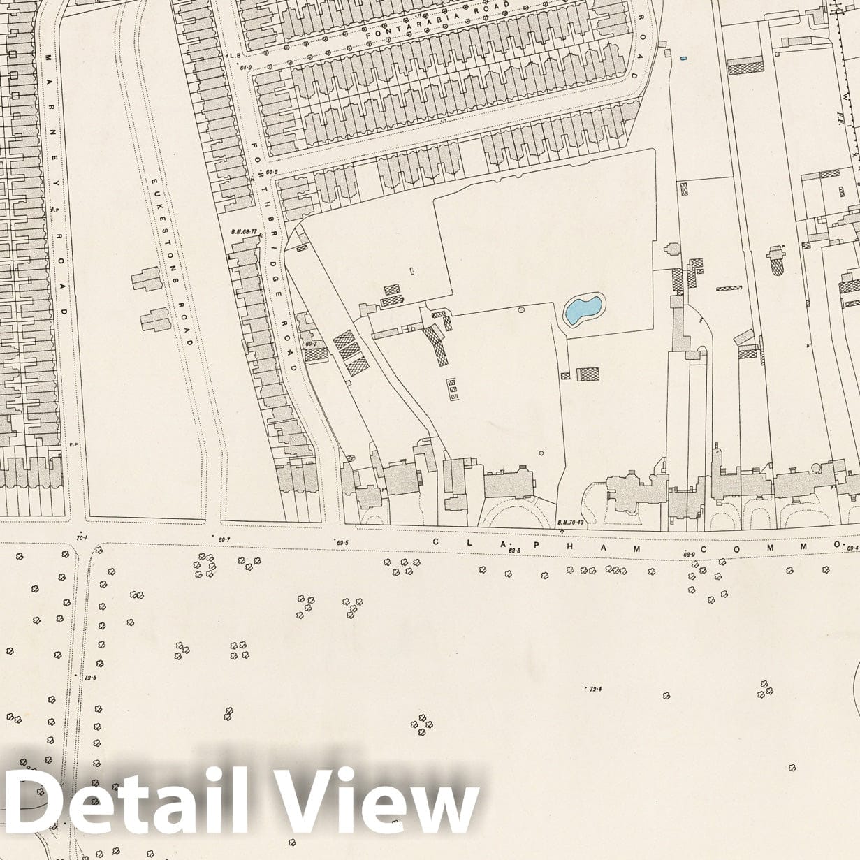 London Sheet XI.51 - 1895 Ordnance Survey Historical Map Print