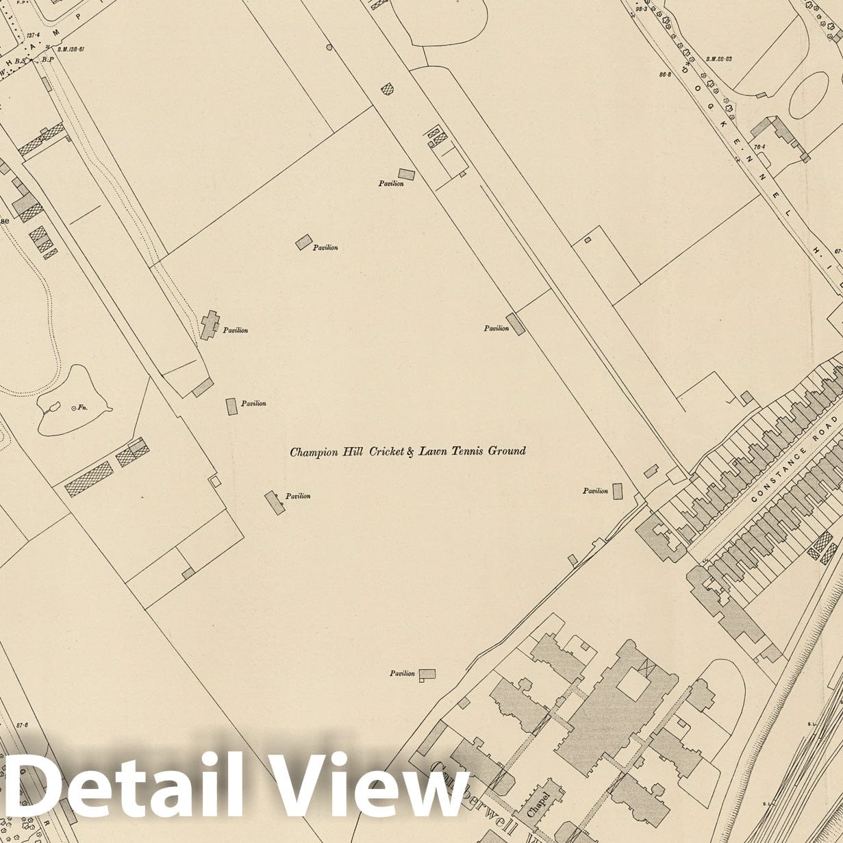 London Sheet XI.56 - 1895 Ordnance Survey Historical Map Print