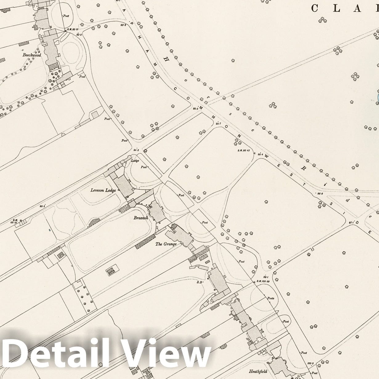 London Sheet XI.61 - 1895 Ordnance Survey Historical Map Print