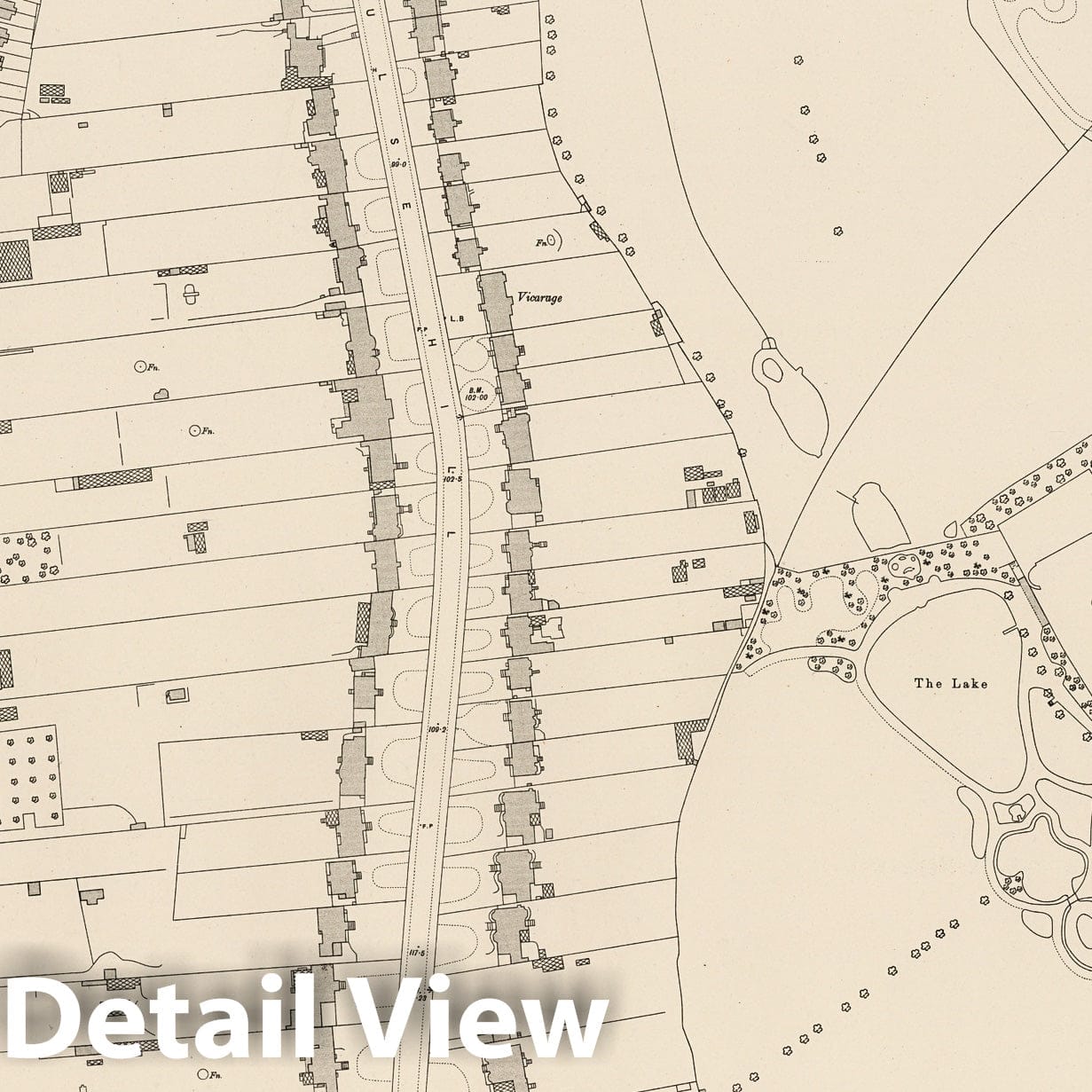 London, Sheet XI.74 - Survey Map, 1895 - Ordnance Survey Historical Print