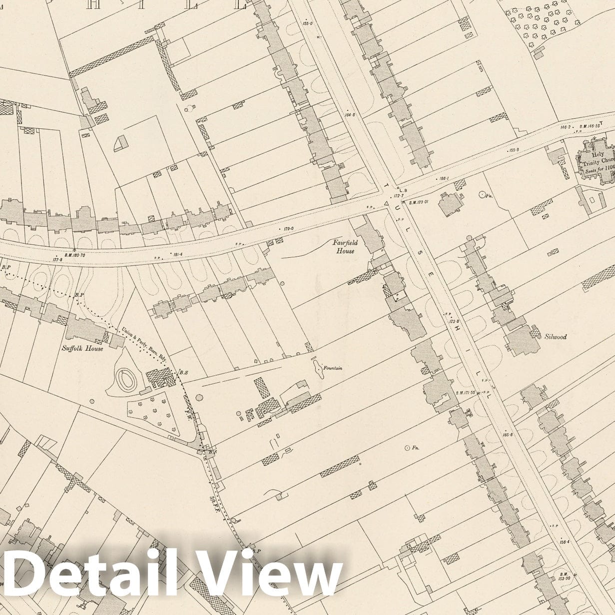 London, Sheet XI.84 - Survey Map, 1895 - Ordnance Survey Historical Print