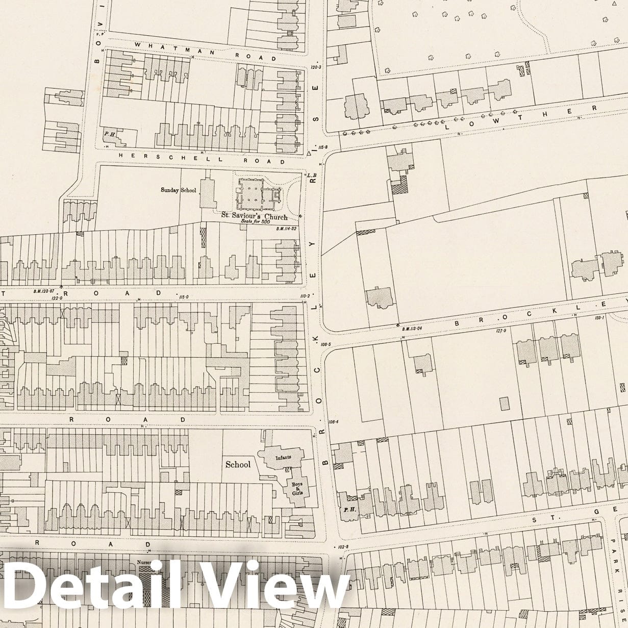 London, Sheet XI.89 - Survey Map, 1895 - Ordnance Survey Historical Print