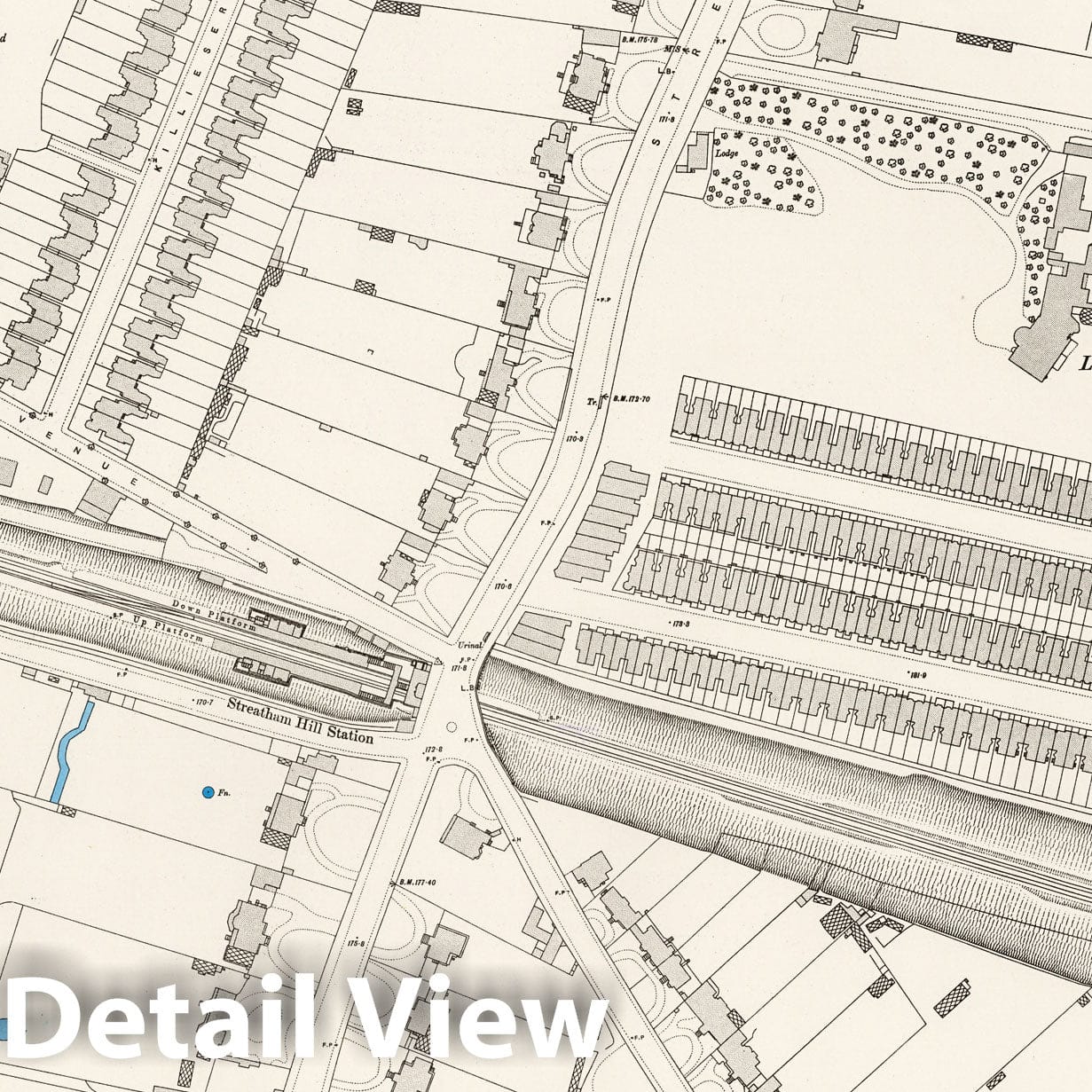London, Sheet XI.93 - Survey Map, 1895 - Ordnance Survey Historical Print