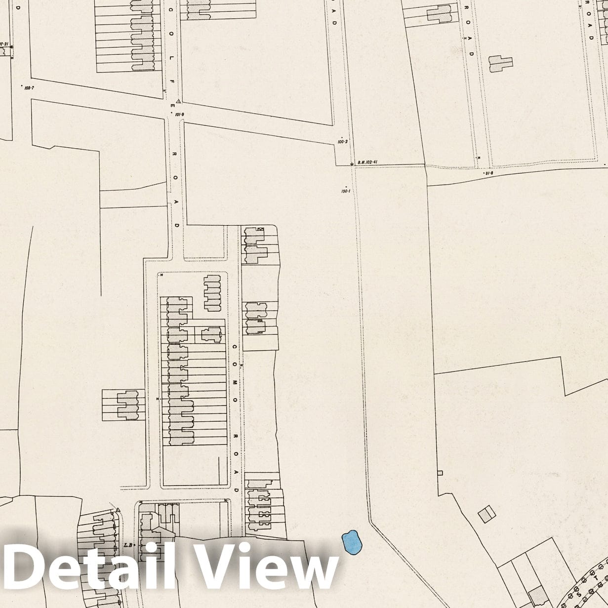 London, Sheet XI.99 - Survey Map, 1895 - Ordnance Survey Historical Print