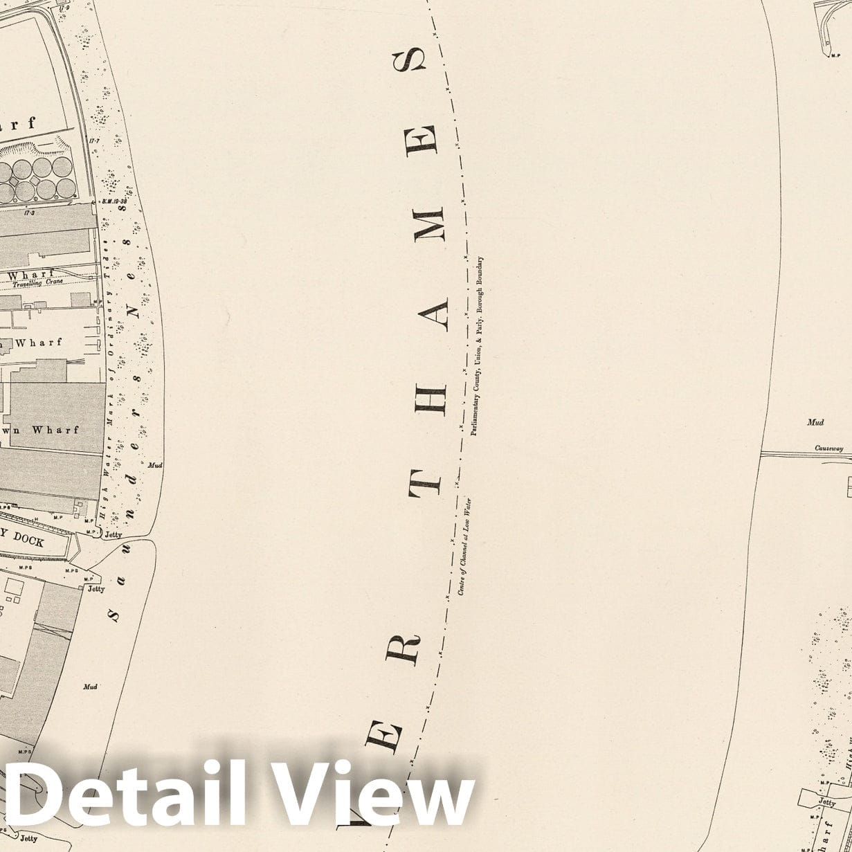 London, Sheet XII.2 - Survey Map, 1895 - Ordnance Survey Historical Print