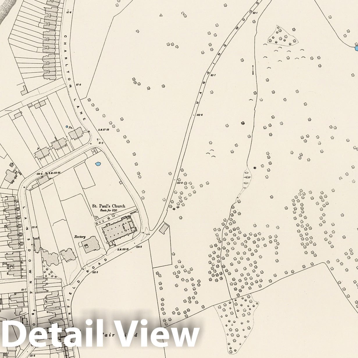 London, Sheet XII.15 - Survey Map, 1896 - Ordnance Survey Historical Print