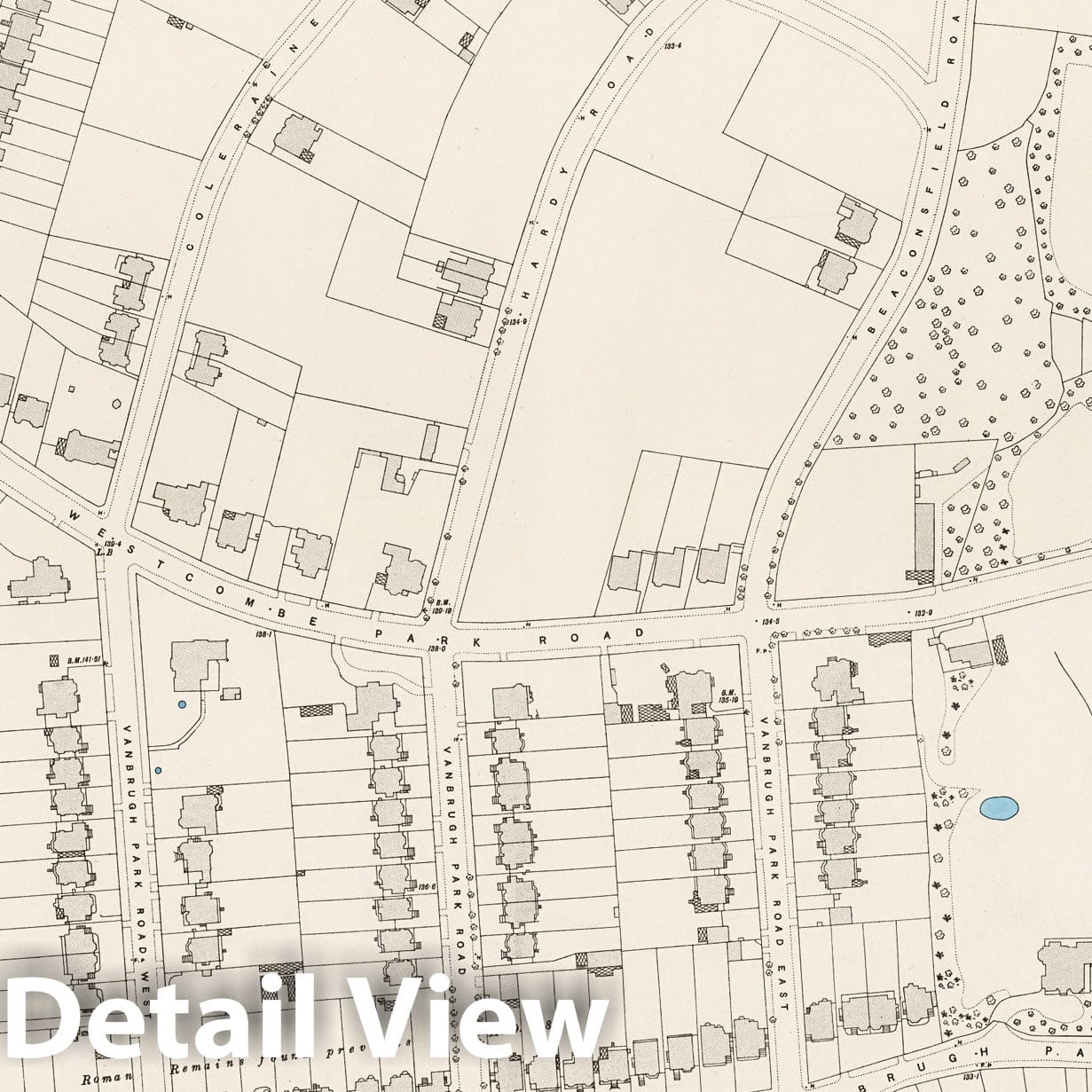 London, Sheet XII.23 - Survey Map, 1895 - Ordnance Survey Historical Print