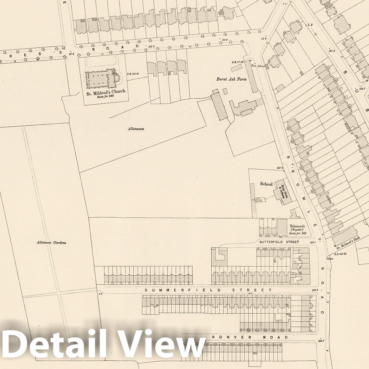 London - Survey Map, 1895 - Ordnance Survey Historical Reproduction