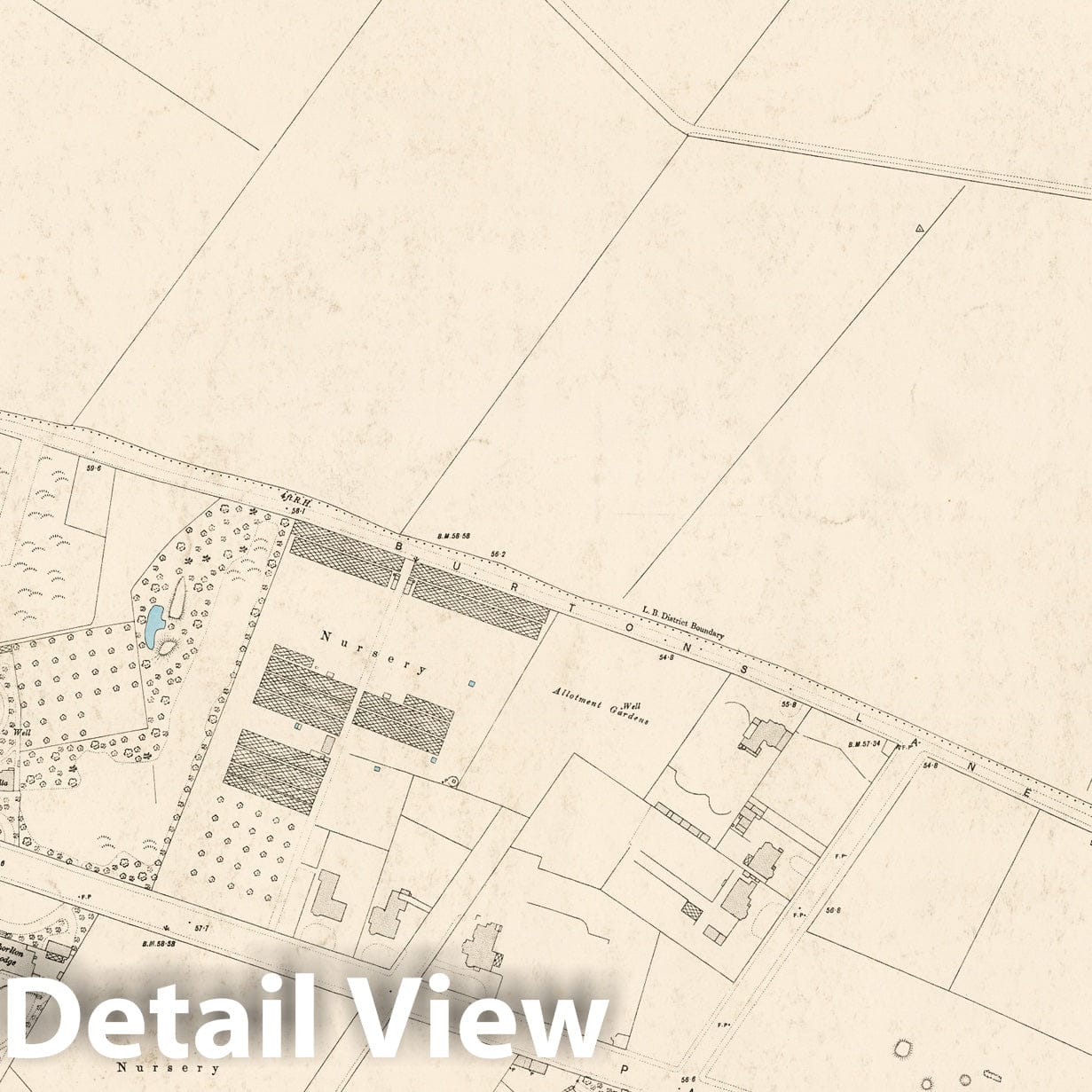 London - Survey Map, 1894 - Ordnance Survey Maps Print