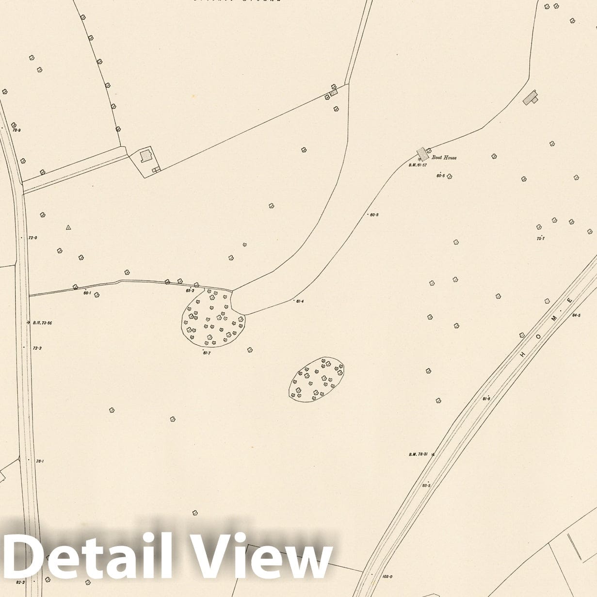 London, Sheet XIV.7 - Survey Map, 1895 - Ordnance Survey Historical Map Print