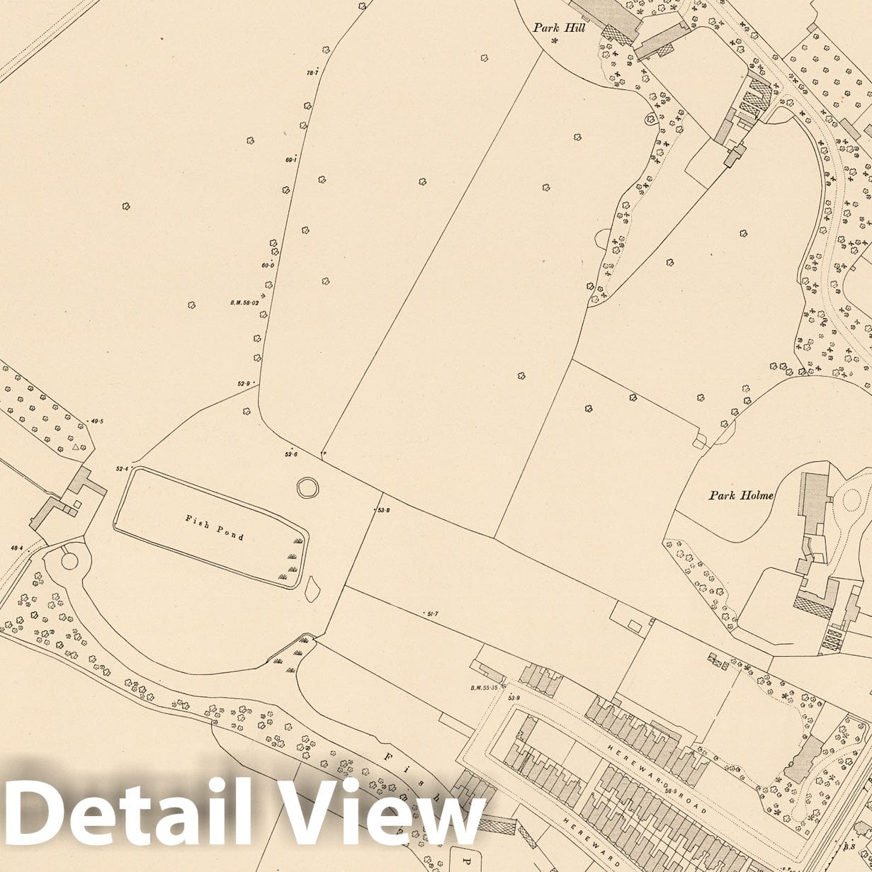 London Survey Map, 1895 - Ordnance Survey Historical Map Print