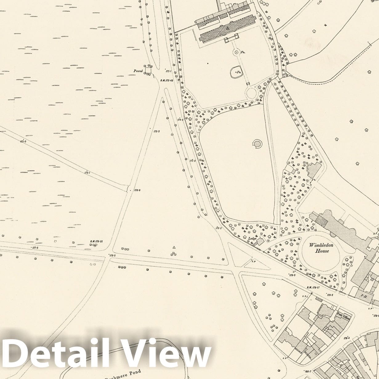 London Survey Map, 1896 - Ordnance Survey Historical Map Print