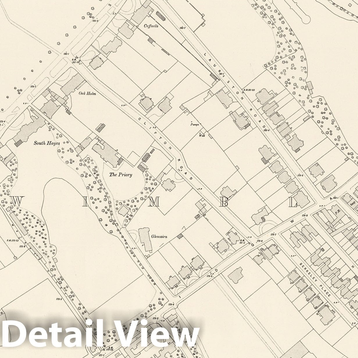 London - Survey Map, 1895 - Ordnance Survey Historical Map Print