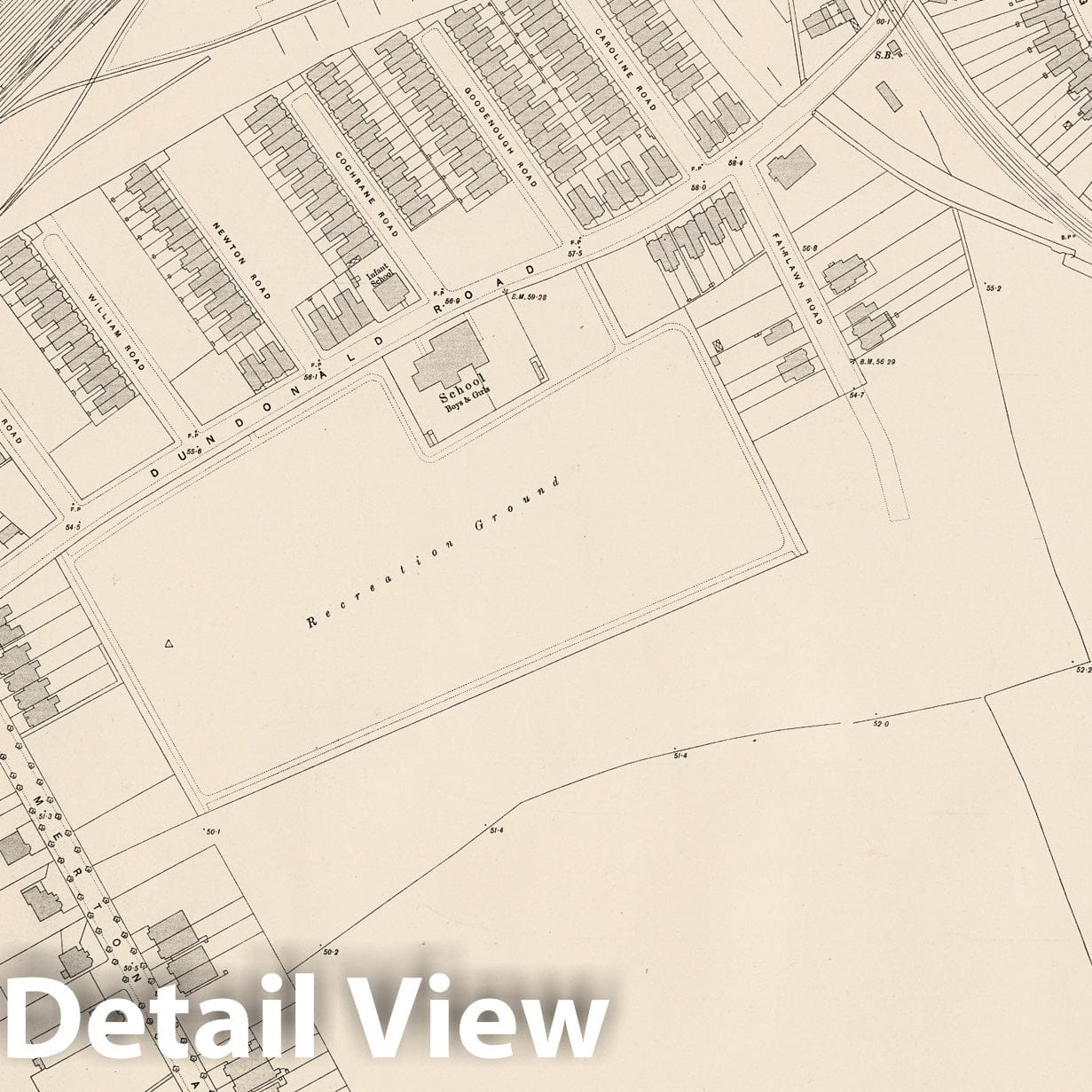 London, Sheet XIV.37 - Survey Map, 1895 - Ordnance Survey Print