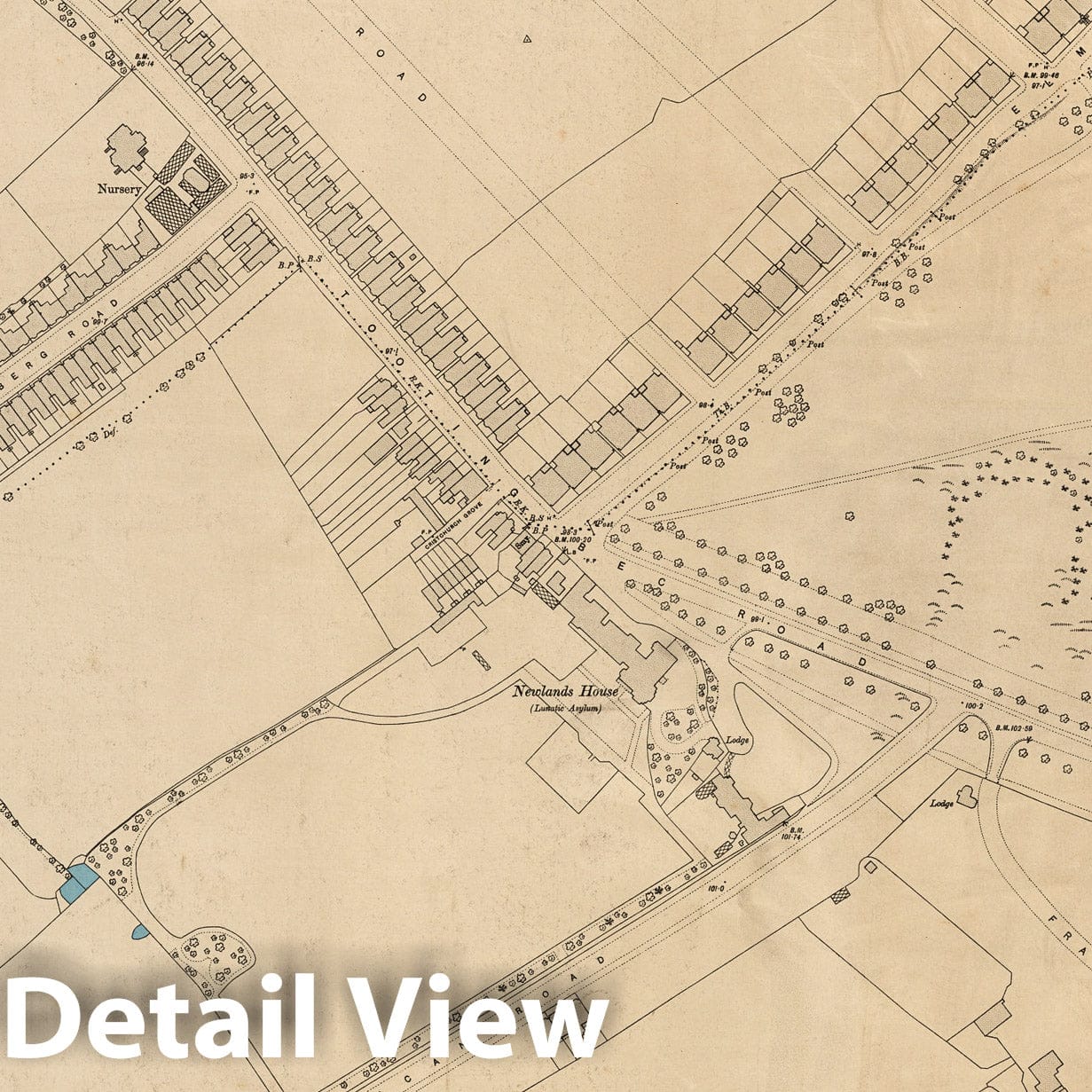 London - Sheet XV.1, 1895 - Ordnance Survey Historical Map Print