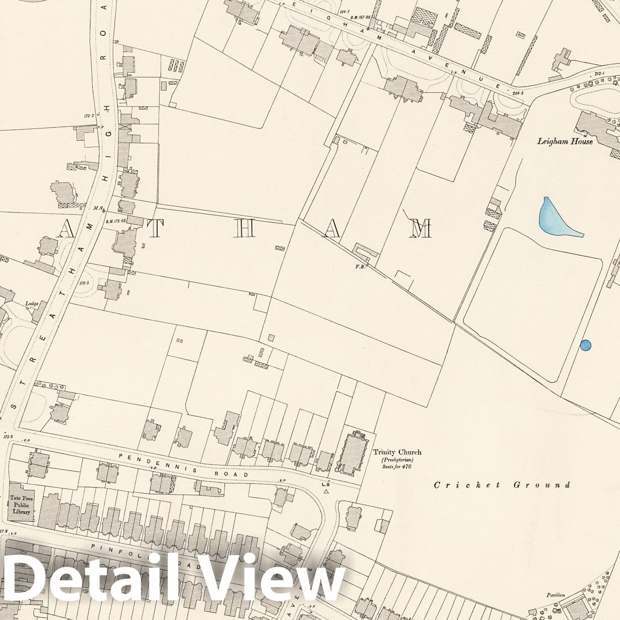 London - Sheet XV.3, 1895 - Ordnance Survey Historical Map Print