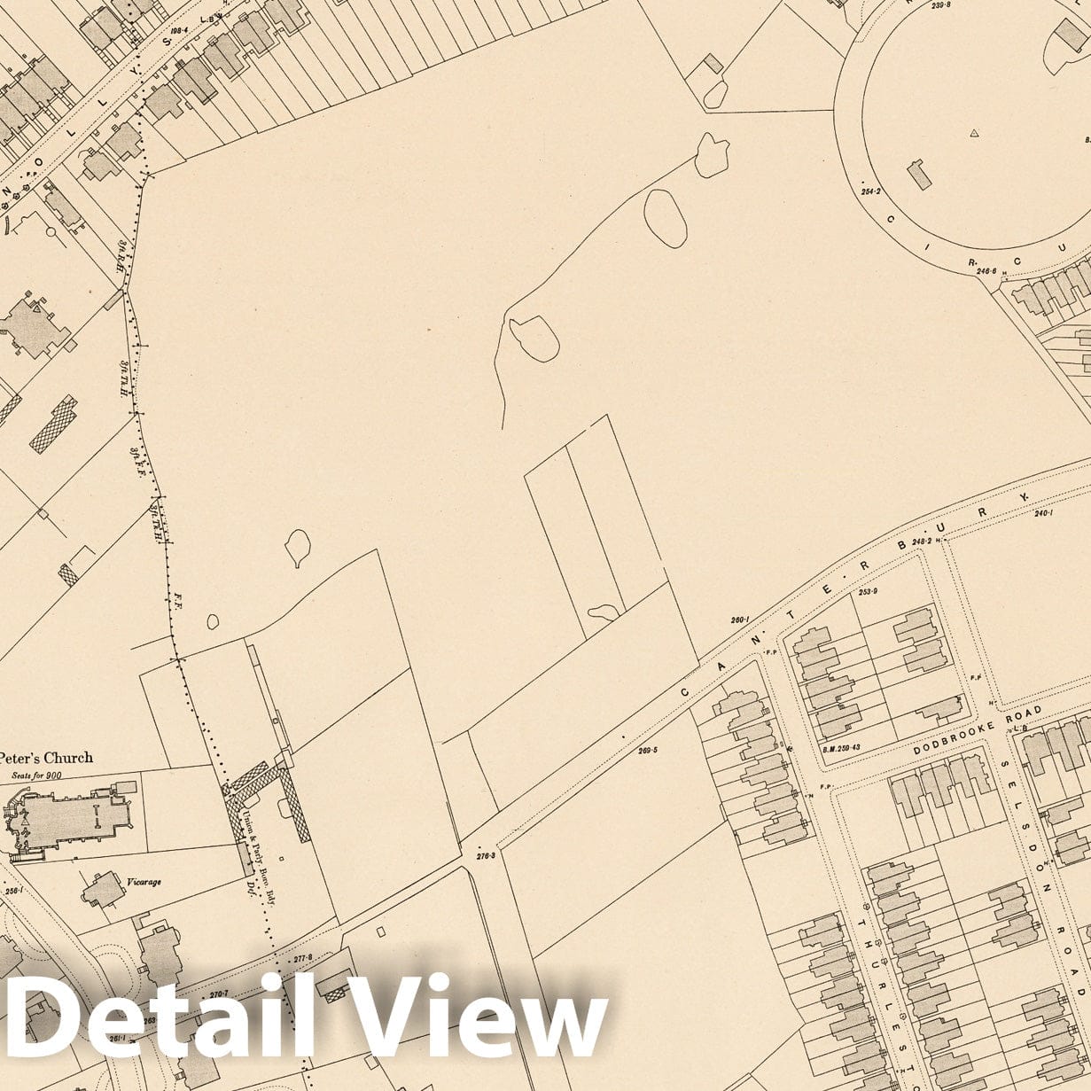 London Sheet XV.4 - Survey Map, 1895 - Ordnance Survey Map Print