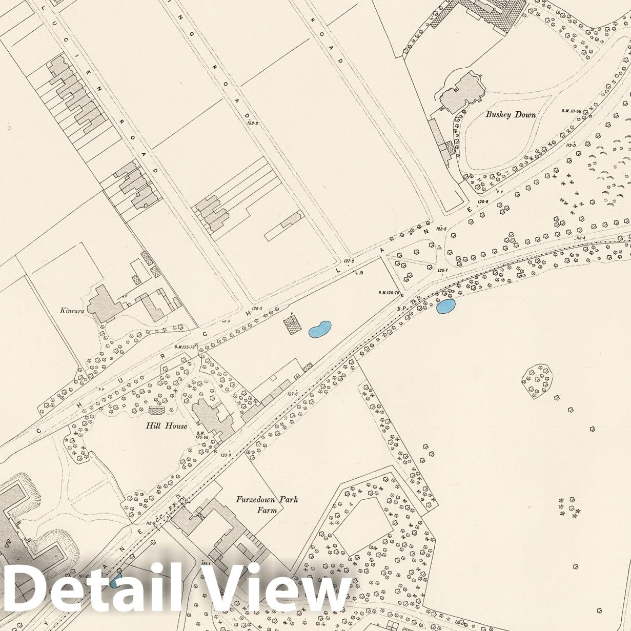 London, Sheet XV.11 - Survey Map, 1895 - Ordnance Survey Historical Print