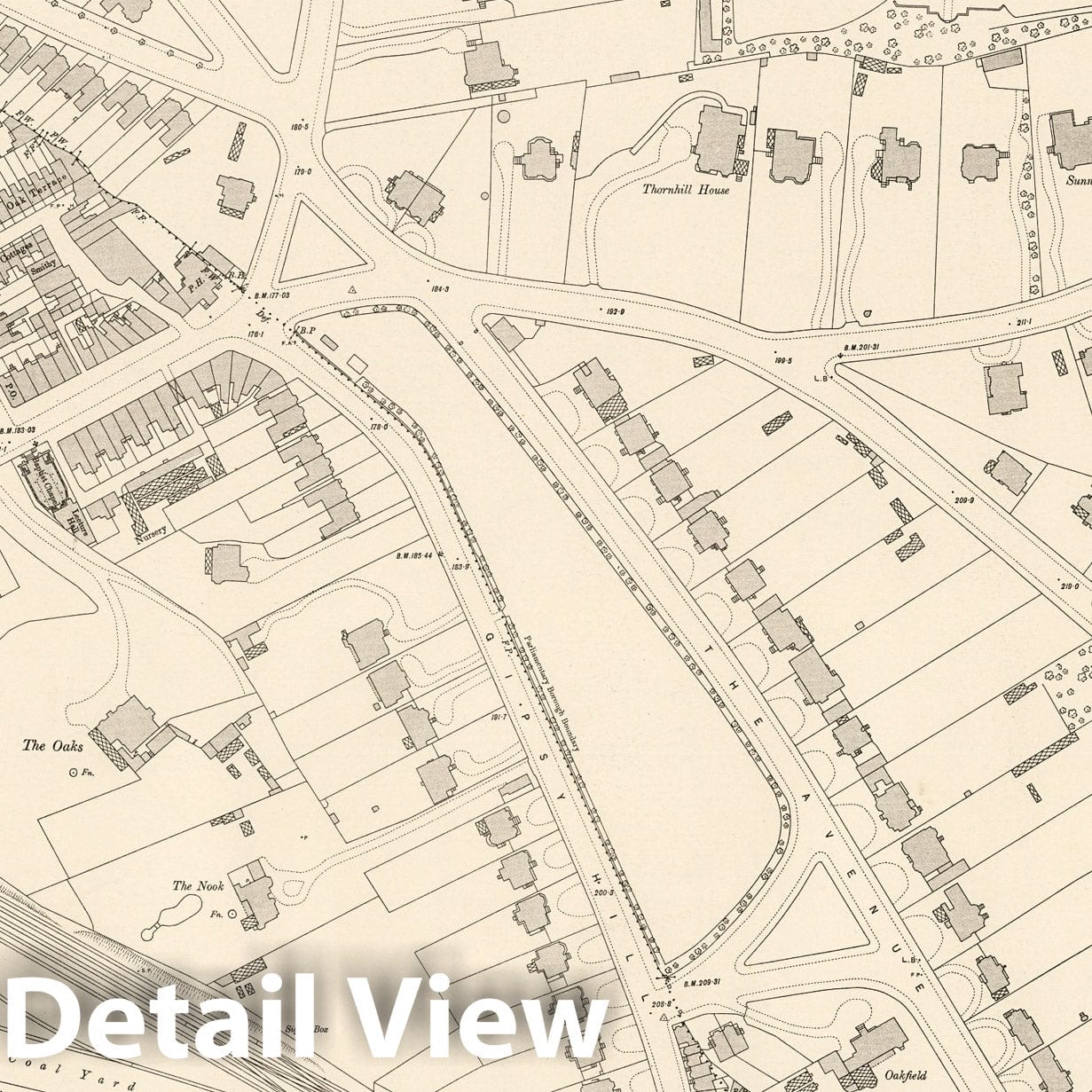 London Sheet XV.16 - 1895 Ordnance Survey Map Print