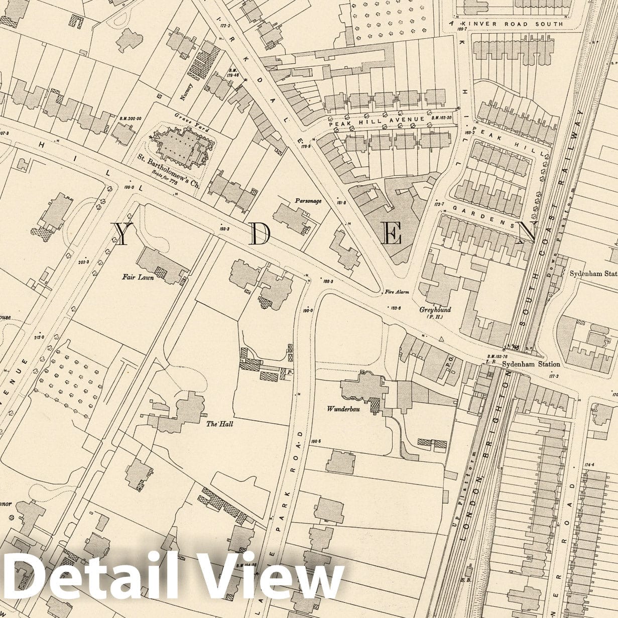 London, Sheet XV.18 - Survey Map, 1896 - Historical Map Print