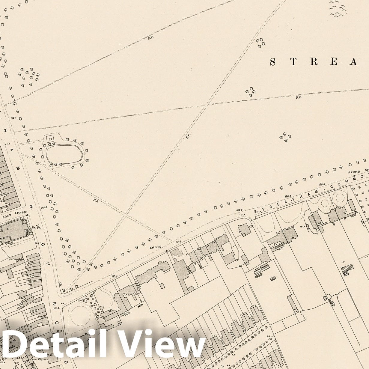 London, Sheet XV.23 - Survey Map, 1895 - Ordnance Survey Historical Print