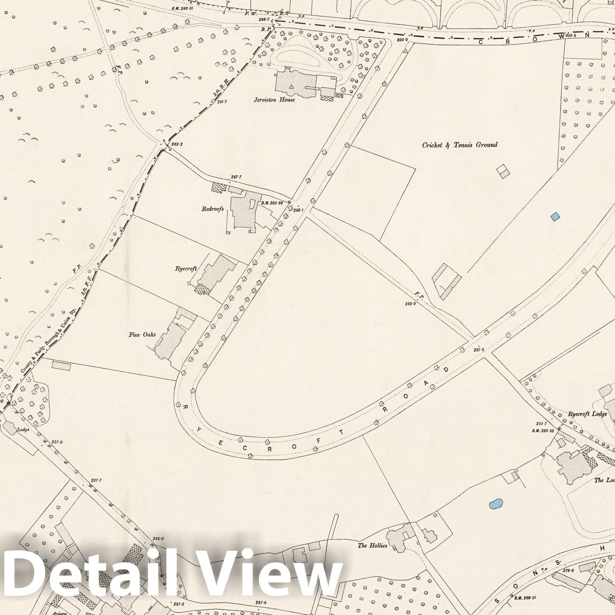 London, Sheet XV.24 - Survey Map, 1895 - Ordnance Survey Historical Print