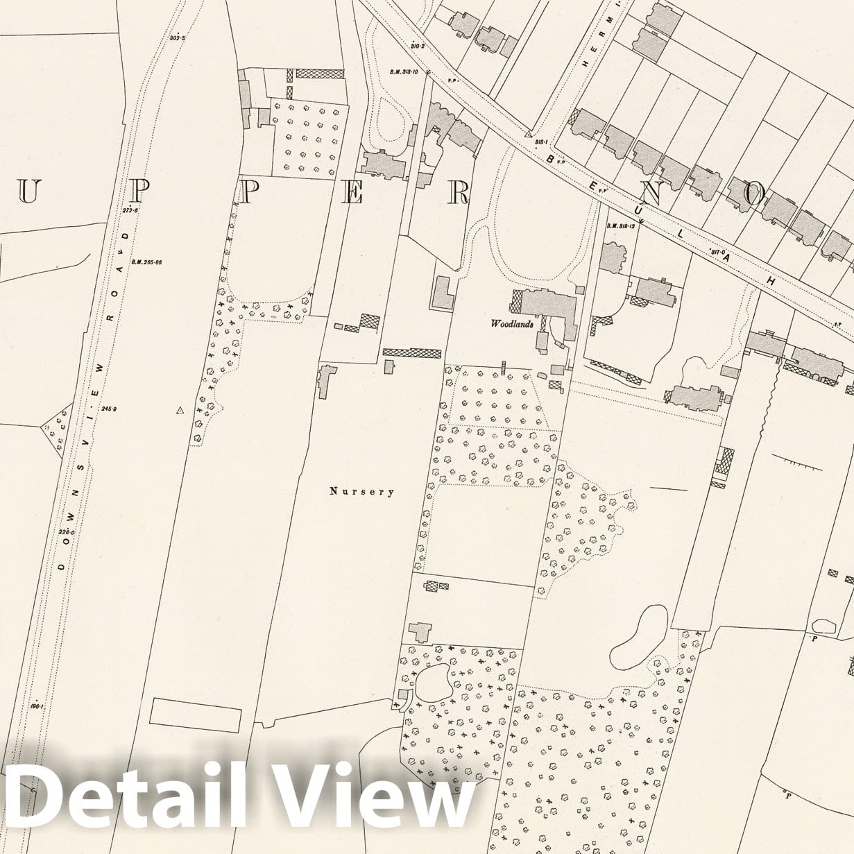 London - Survey Map, 1895 - Ordnance Survey City Plan Print