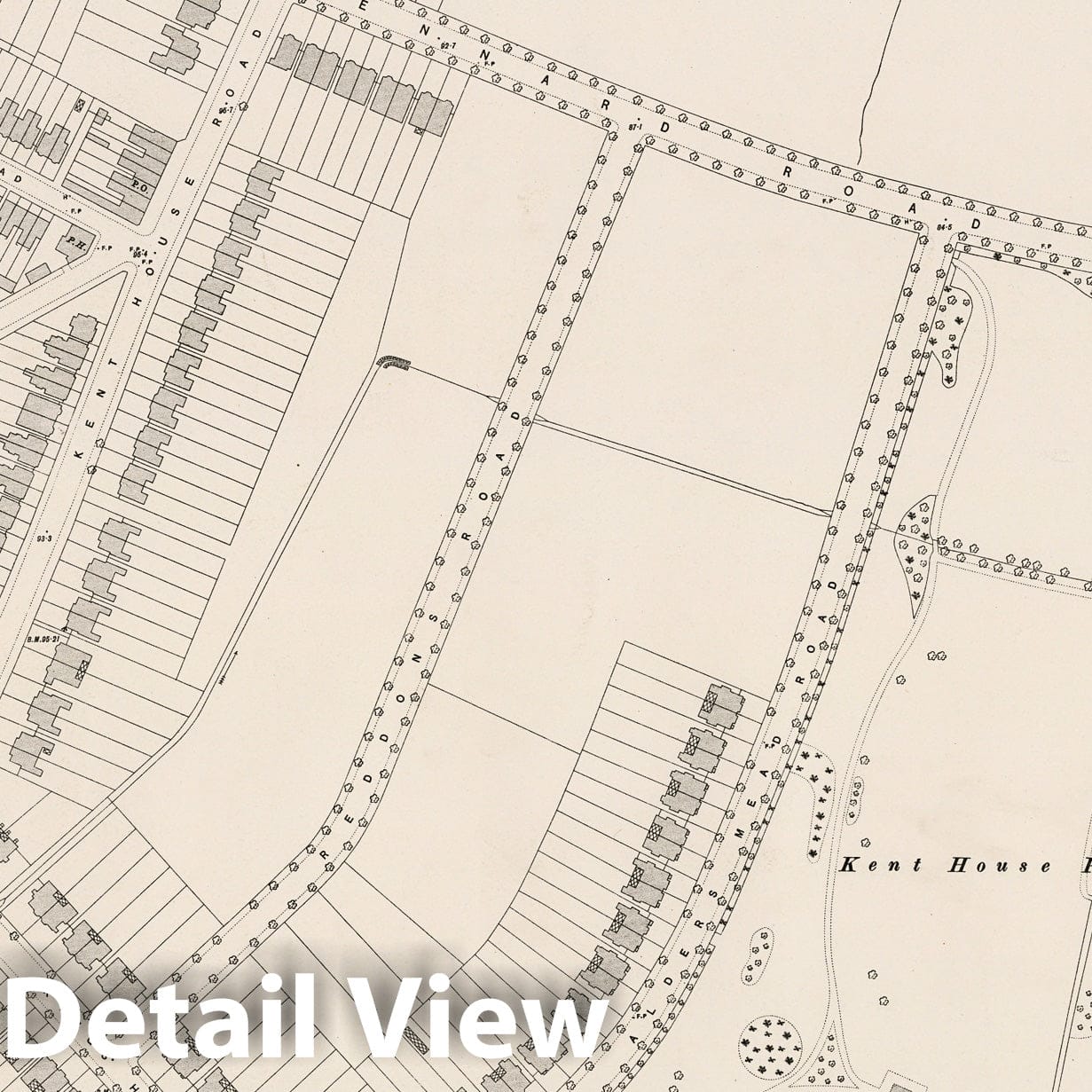 London Survey Map, 1895 - Ordnance Survey Historical Map Print