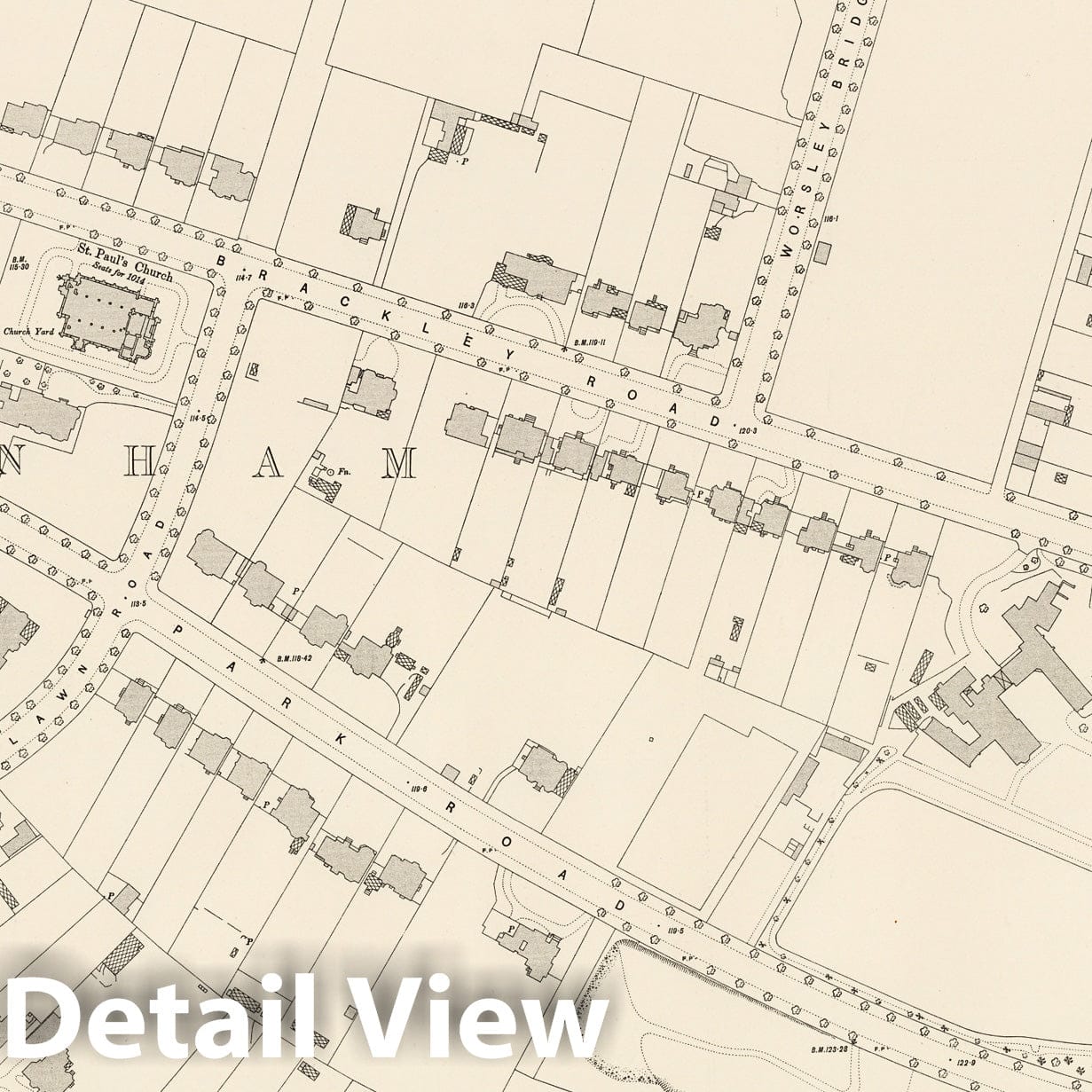 London - Survey Map, 1895 - Ordnance Survey Historical Map Print