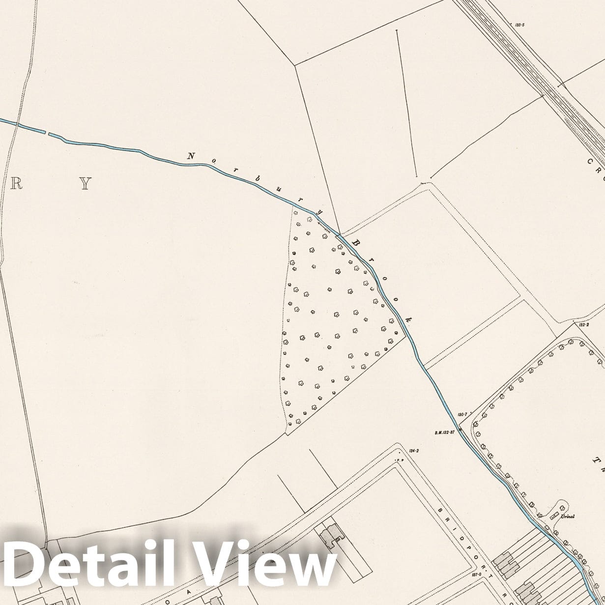 London - Survey Map, 1895 - Ordnance Survey Historical Map Print