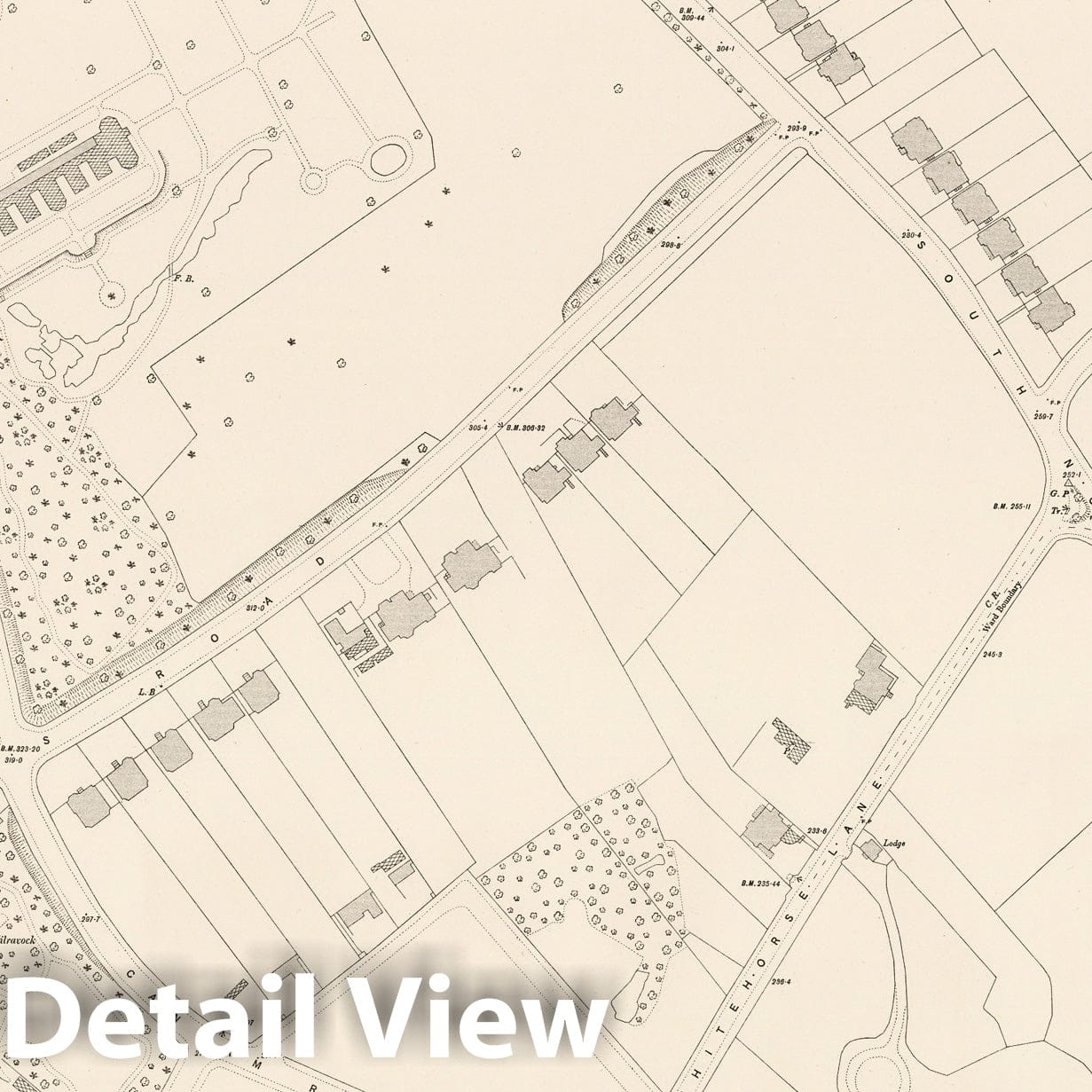 London, Sheet XV.56 - Survey Map, 1895 - Ordnance Survey Historical Print